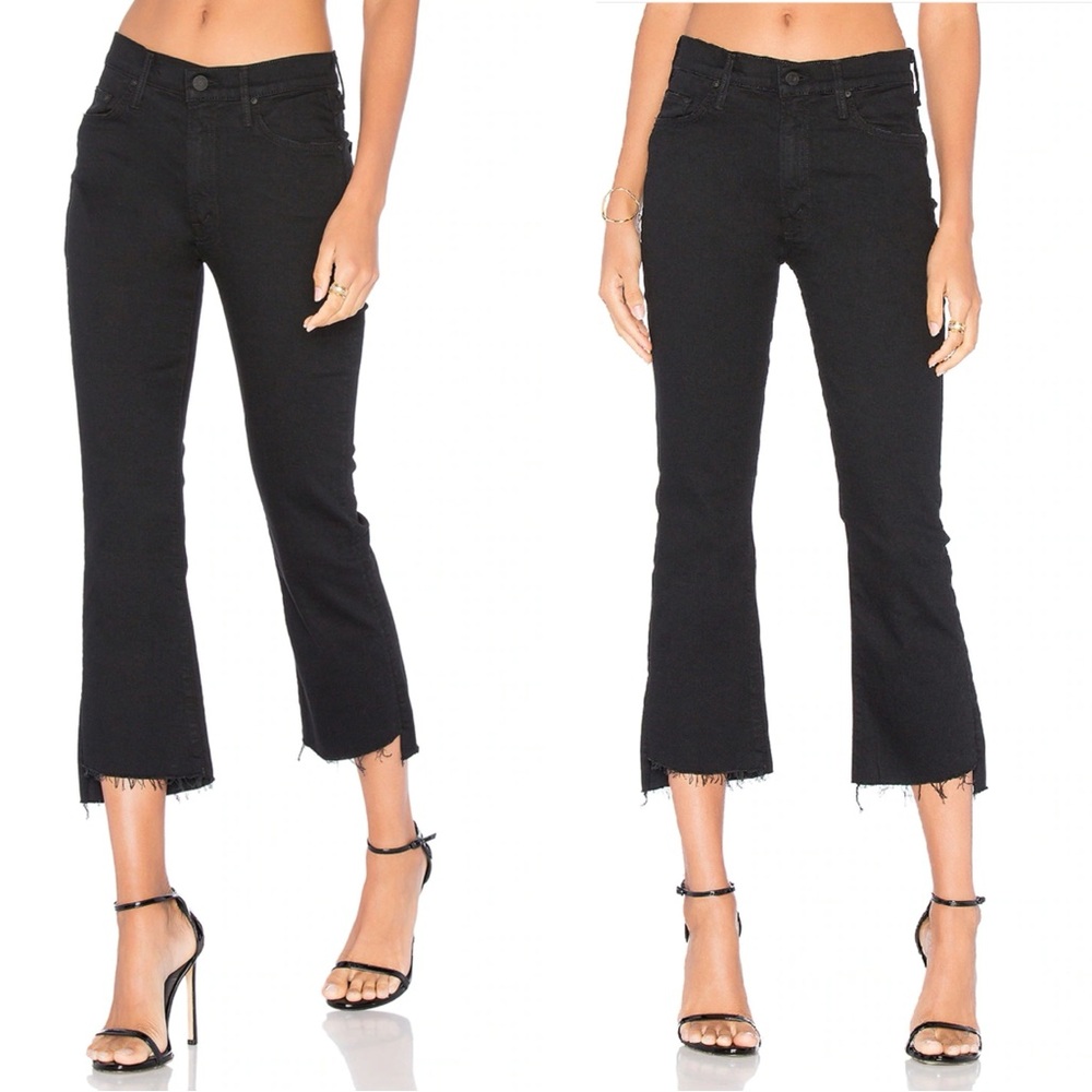 MOTHER Insider Crop Step Fray Jean Not Guilty Wash Size 25